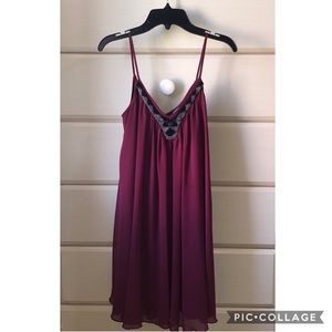 Express ruffle mini dress